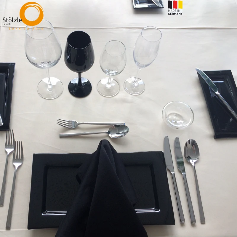 35 cl - Exquisit Black Calice Vino Degustazione - Set 6 Pz