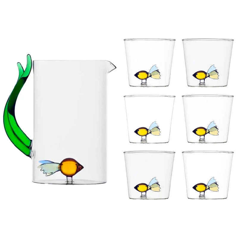 Animal Farm Set Brocca e Bicchieri - Set 7 Pz