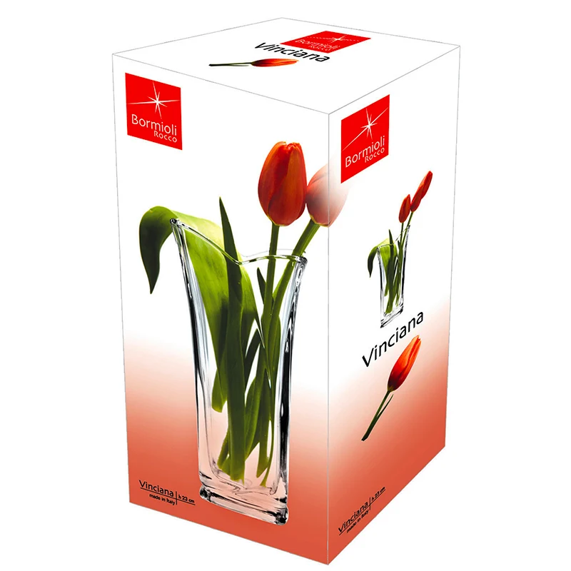 23 cm - Vinciana Vaso In Vetro