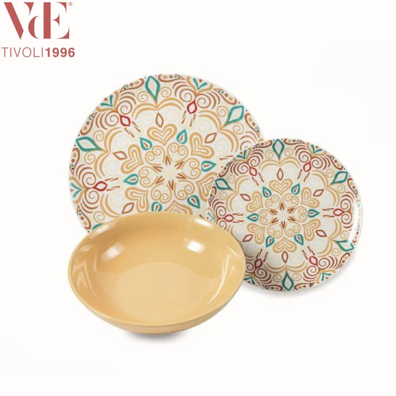 Sharm Servizio Piatti In Gres Porcellanato - Set 18 Pz