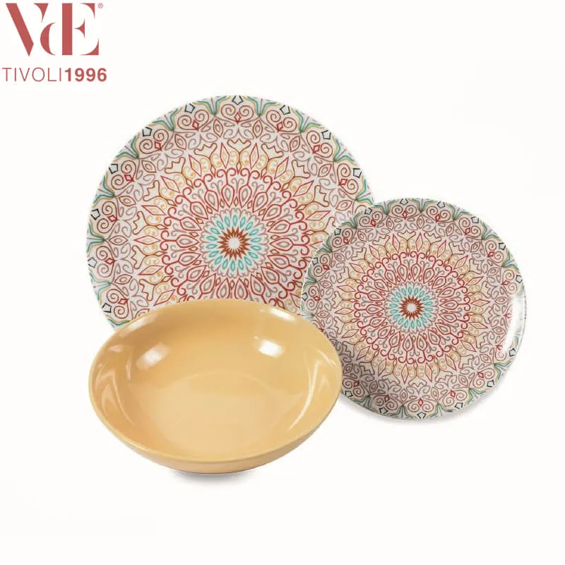 Sharm Servizio Piatti In Gres Porcellanato - Set 18 Pz