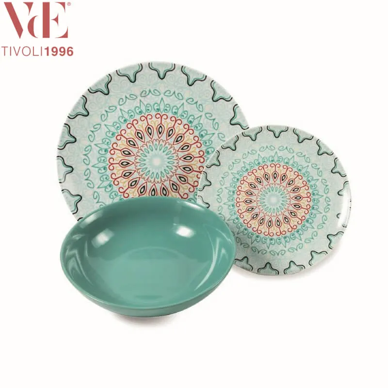 Sharm Servizio Piatti In Gres Porcellanato - Set 18 Pz