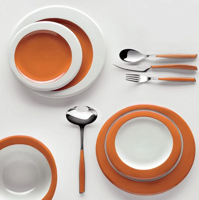 Glamour Servizio Posate Acciaio Inox e SAN - Set 24 Pz