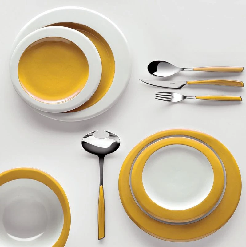 Glamour Servizio Posate Acciaio Inox e SAN - Set 24 Pz