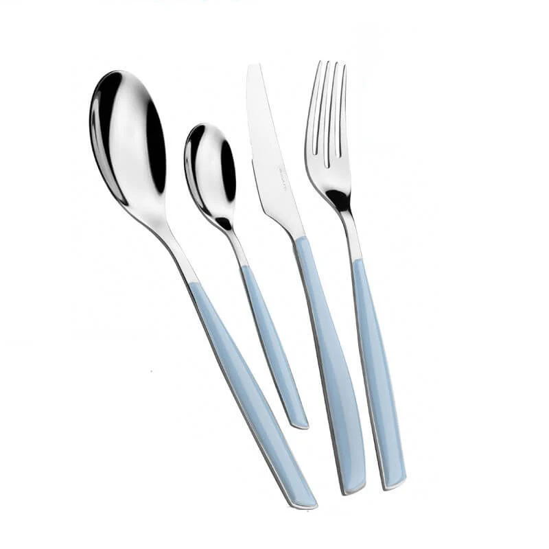 Glamour Servizio Posate Acciaio Inox e SAN - Set 24 Pz