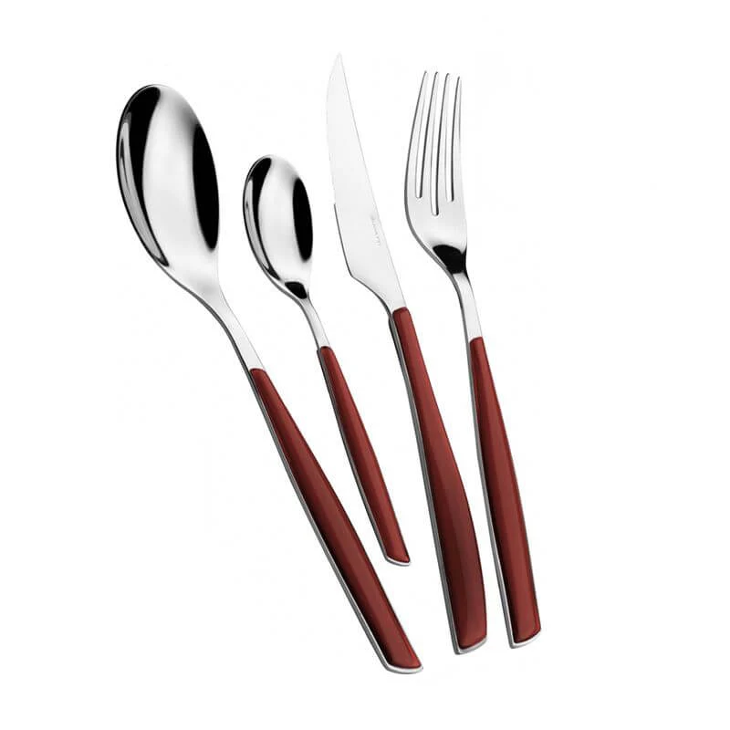 Glamour Servizio Posate Acciaio Inox e SAN - Set 24 Pz
