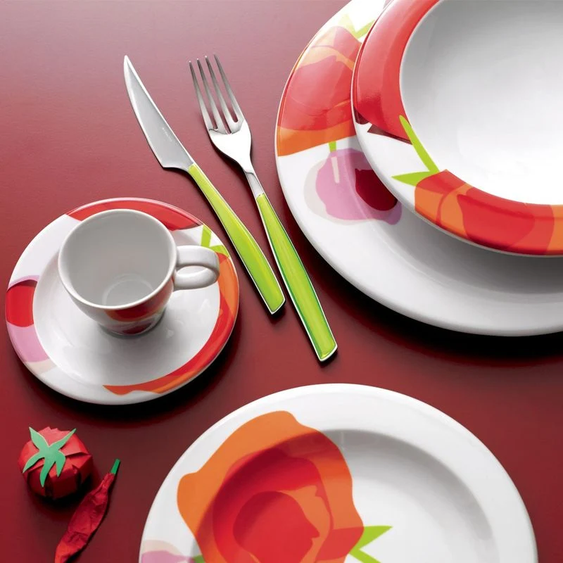 Glamour Servizio Posate Acciaio Inox e SAN - Set 24 Pz