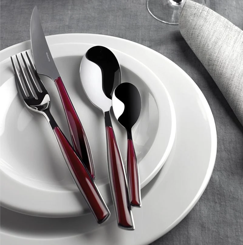 Glamour Servizio Posate Acciaio Inox e SAN - Set 24 Pz