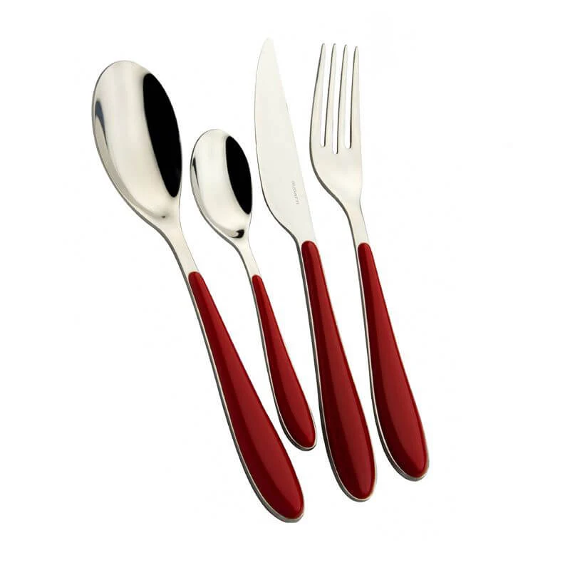 Gioia Servizio Posate Acciaio Inox e ABS - Set 24 Pz