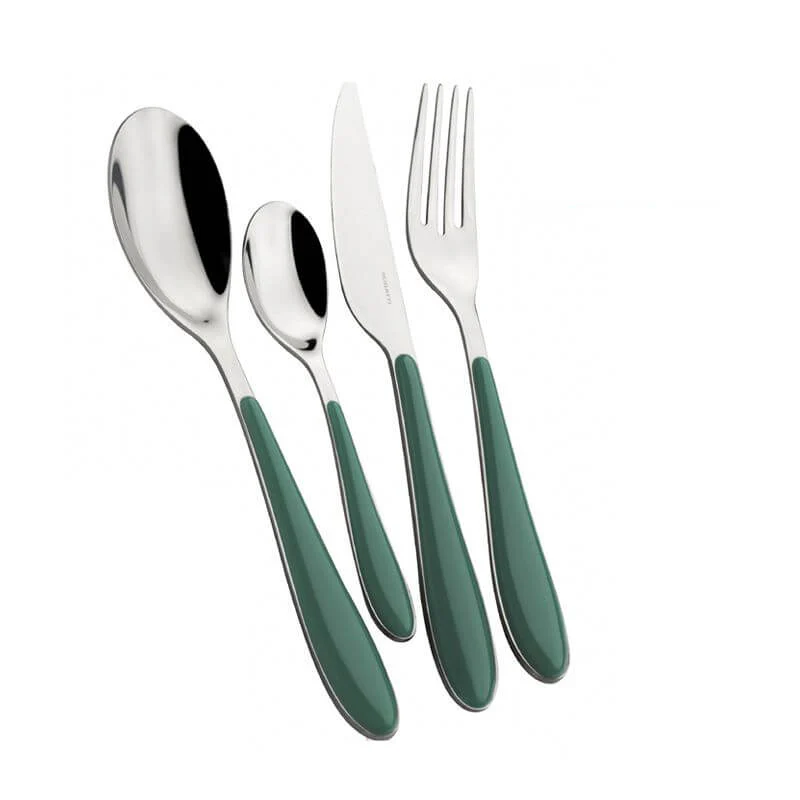 Gioia Servizio Posate Acciaio Inox e ABS - Set 24 Pz