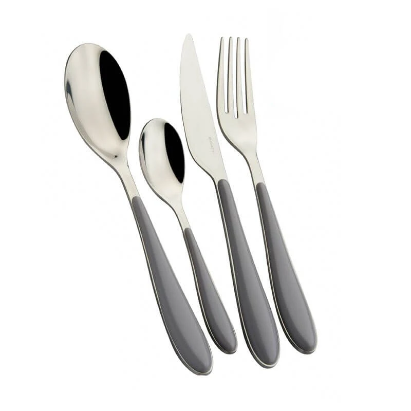 Gioia Servizio Posate Acciaio Inox e ABS - Set 24 Pz