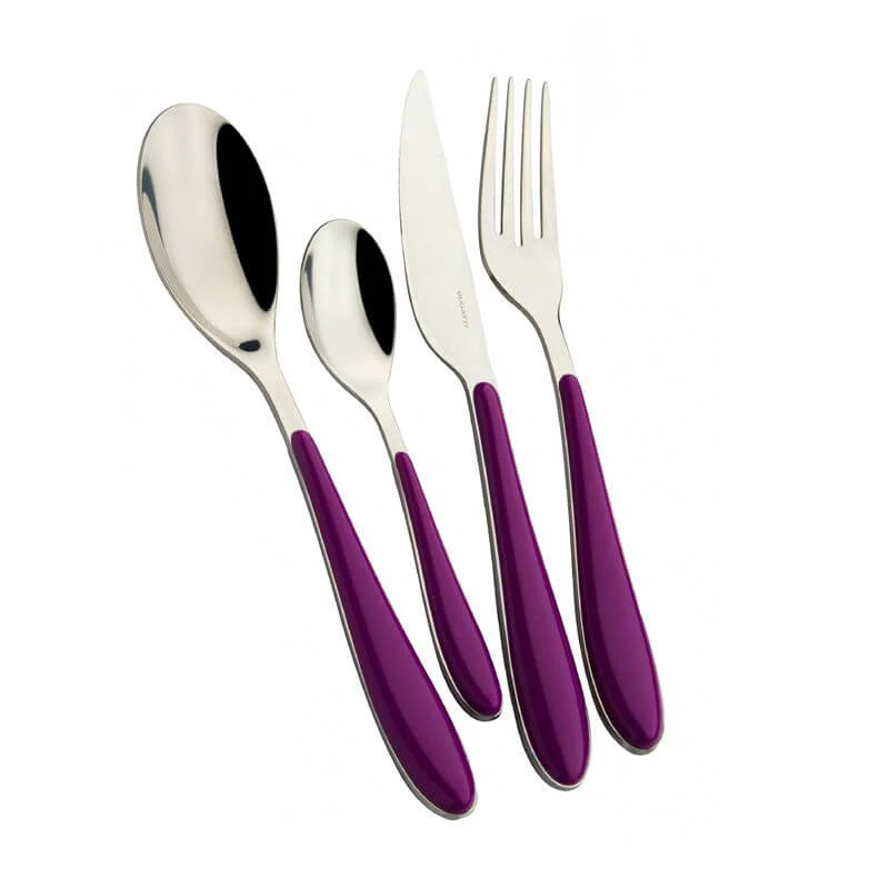 Gioia Servizio Posate Acciaio Inox e ABS - Set 24 Pz