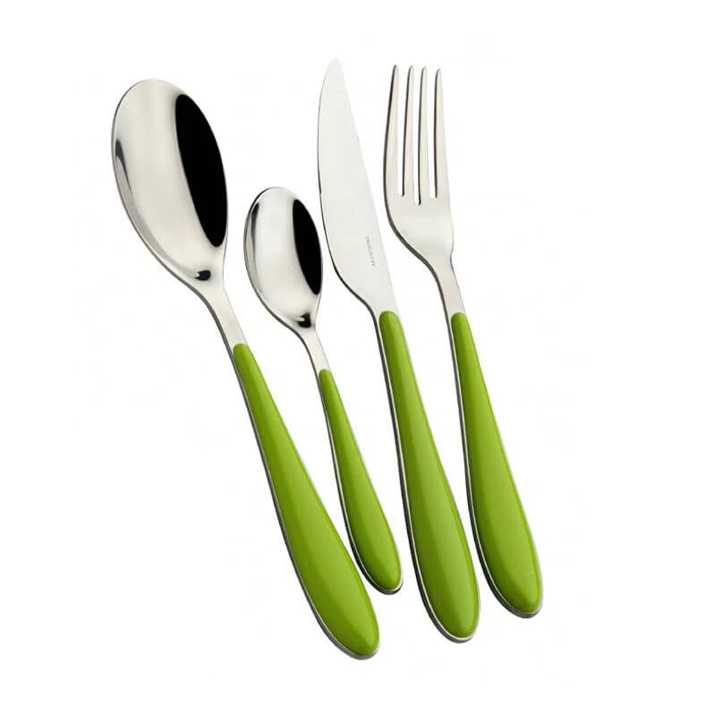 Gioia Servizio Posate Acciaio Inox e ABS - Set 24 Pz
