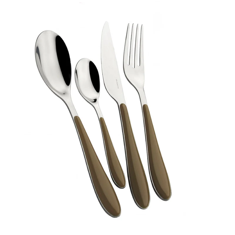 Gioia Servizio Posate Acciaio Inox e ABS - Set 24 Pz