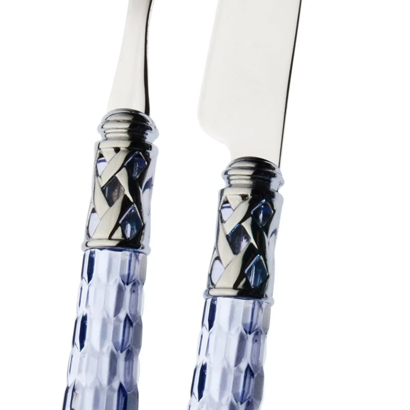 Bohemia Servizio Posate Ghiera Cromata Acciaio Inox - Set 24 Pz