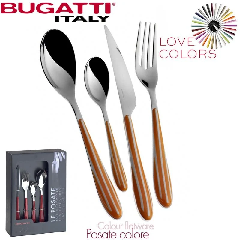 Zebra Servizio Posate Acciaio Inox e ABS - Set 24 Pz