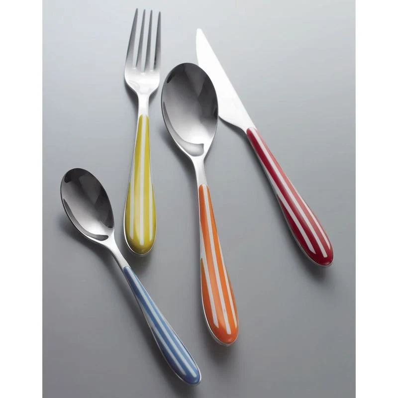Zebra Servizio Posate Acciaio Inox e ABS - Set 24 Pz