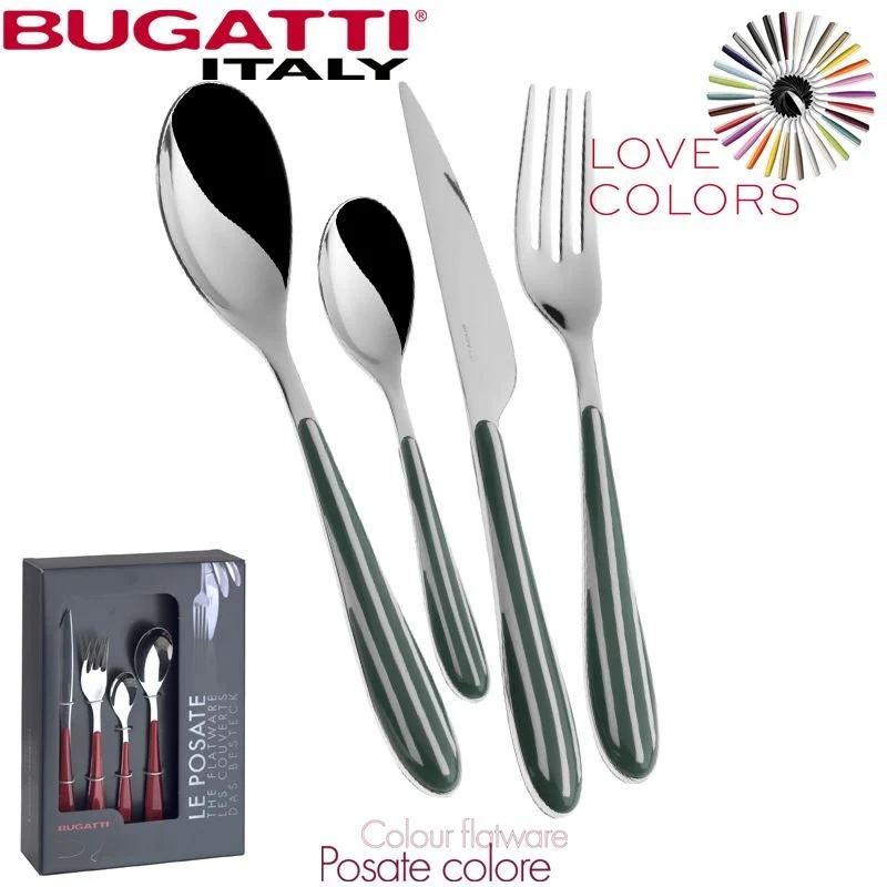 Zebra Servizio Posate Acciaio Inox e ABS - Set 24 Pz