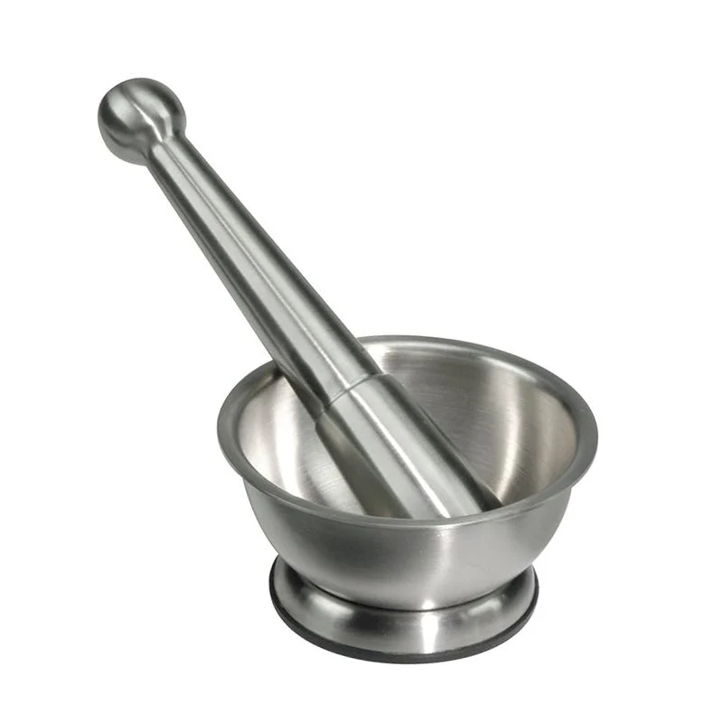 Mortaio Con Pestello In Acciaio Inox