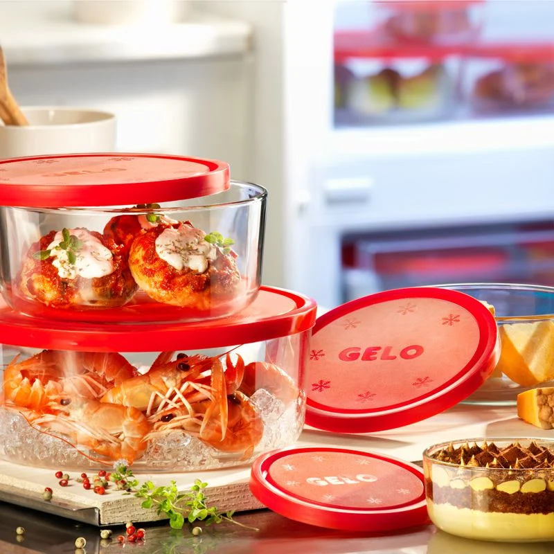 Gelo Set Contenitore Per Alimenti In Vetro - Set 4 Pz