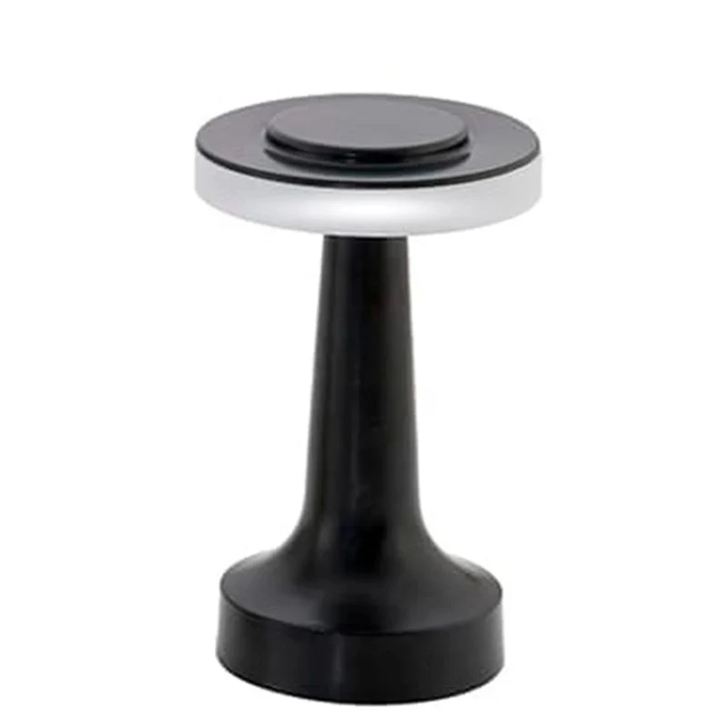 19.3 cm - Disco Lampada Da Tavolo Dimmerabile In Alluminio