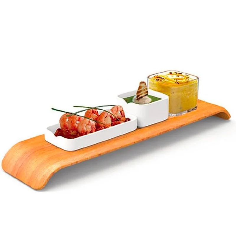 15x7.5 cm - Mekkano Coppetta Rettangolare Bassa In Porcellana