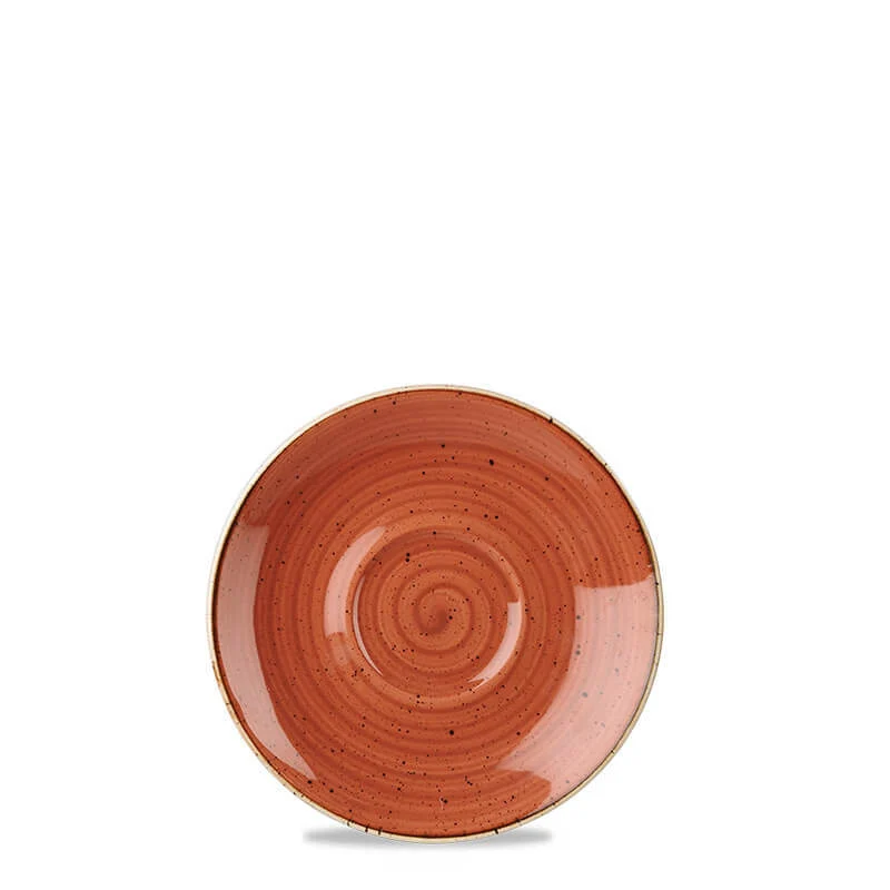 15.6 cm - Stonecast Piattino Tazza Cappuccino Rotondo In Porcellana