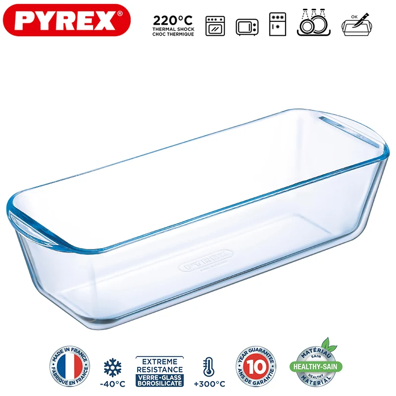 31s12 cm - Bake & Enjoy Stampo Plum Cake Rettangolare In Vetro Borosilicato