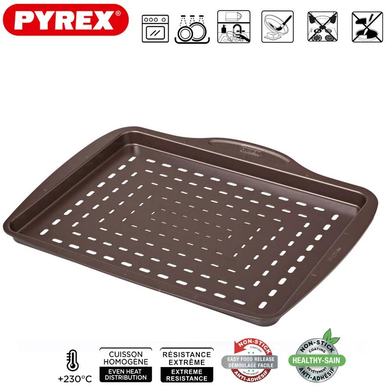 37x29 cm - Asimetria Teglia Pizza Rettangolare Antiaderente