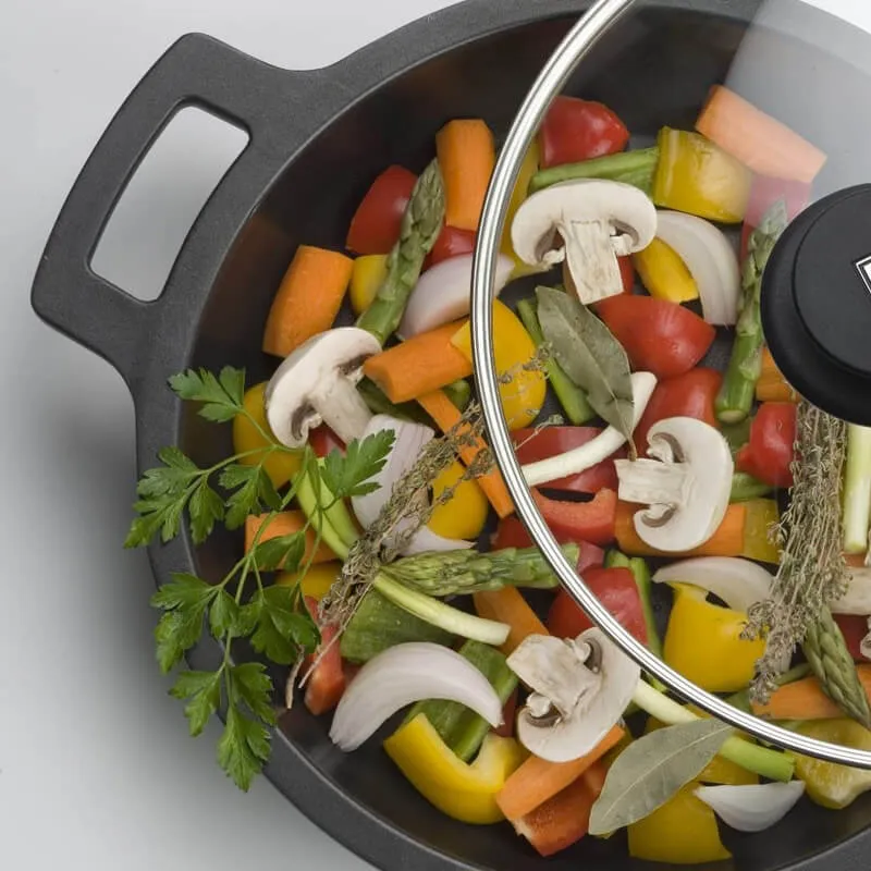 Efficient Wok In Alluminio Con Coperchio