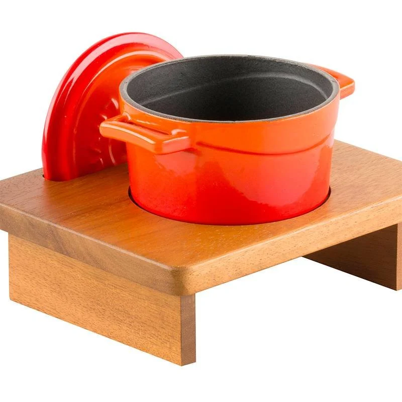 Supporto Casseruola Per 1 Casseruolina In Legno