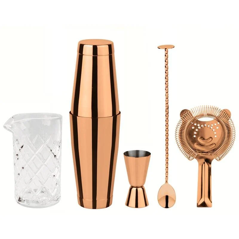 Crystal Set Mixology In Acciaio Inox Set 5 Pz