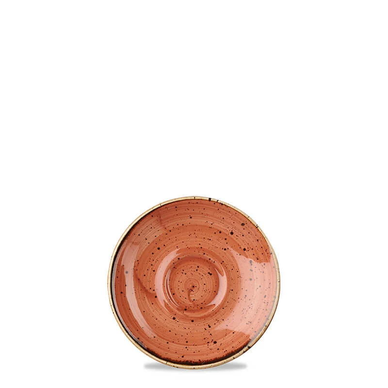 11.8 cm - Stonecast Piattino Tazzina Caffé Rotondo In Porcellana