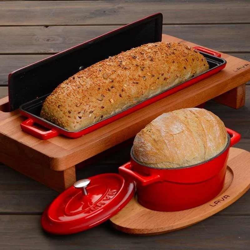 40x26 cm - Terrina Da Forno Rettangolare In Ghisa Smaltata