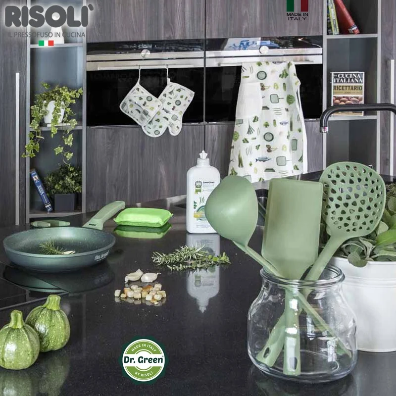 Dr.Green Stone Padella Bassa Antiaderente In Alluminio