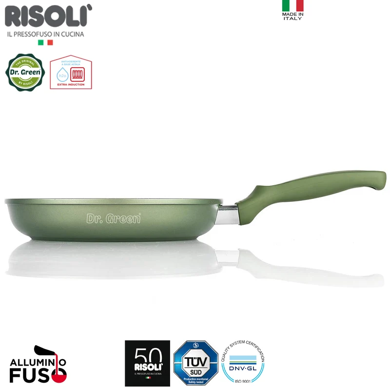 Dr.Green Stone Extra Induction Padella Bassa Antiaderente In Alluminio