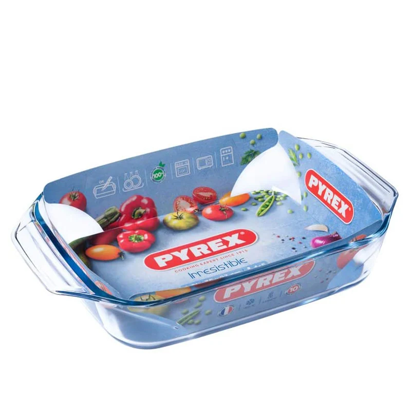 Irresistible Teglia Rettangolare In Vetro Borosilicato