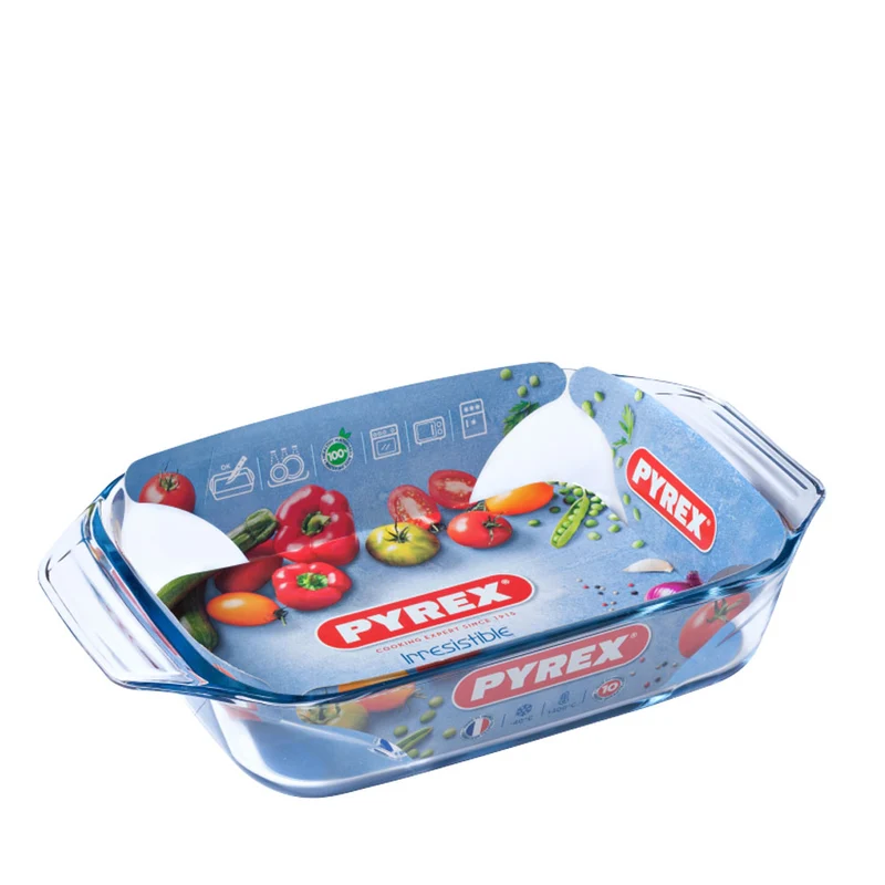 Irresistible Teglia Rettangolare In Vetro Borosilicato