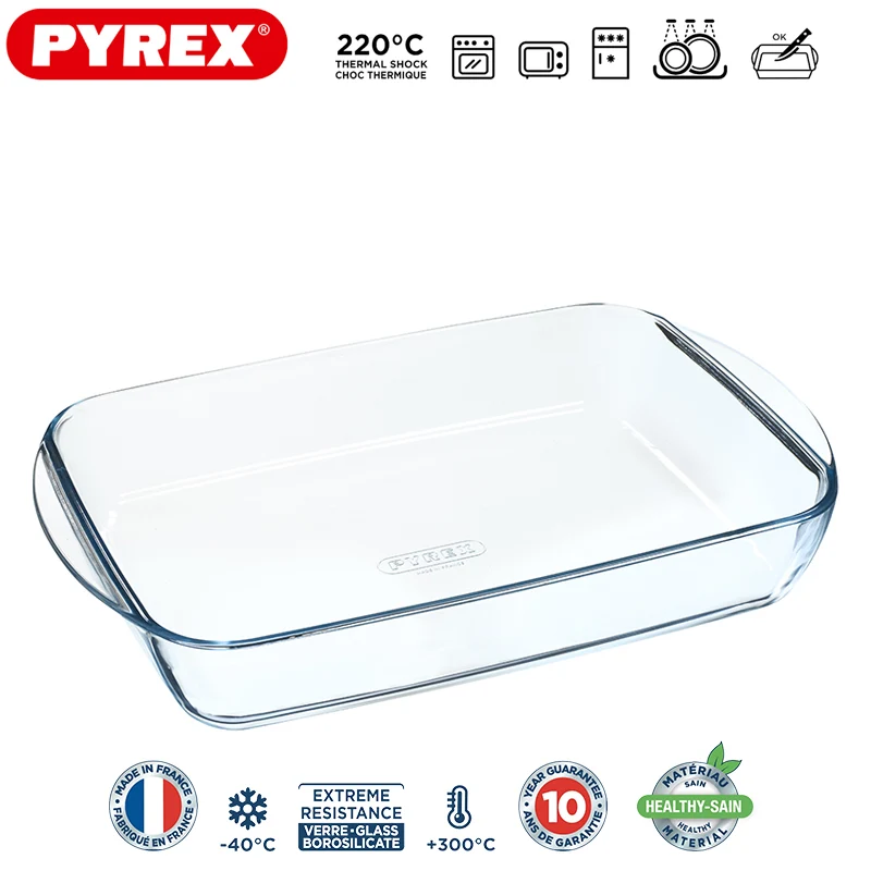 Essentials Teglia Per Lasagna Rettangolare In Vetro Borosilicato