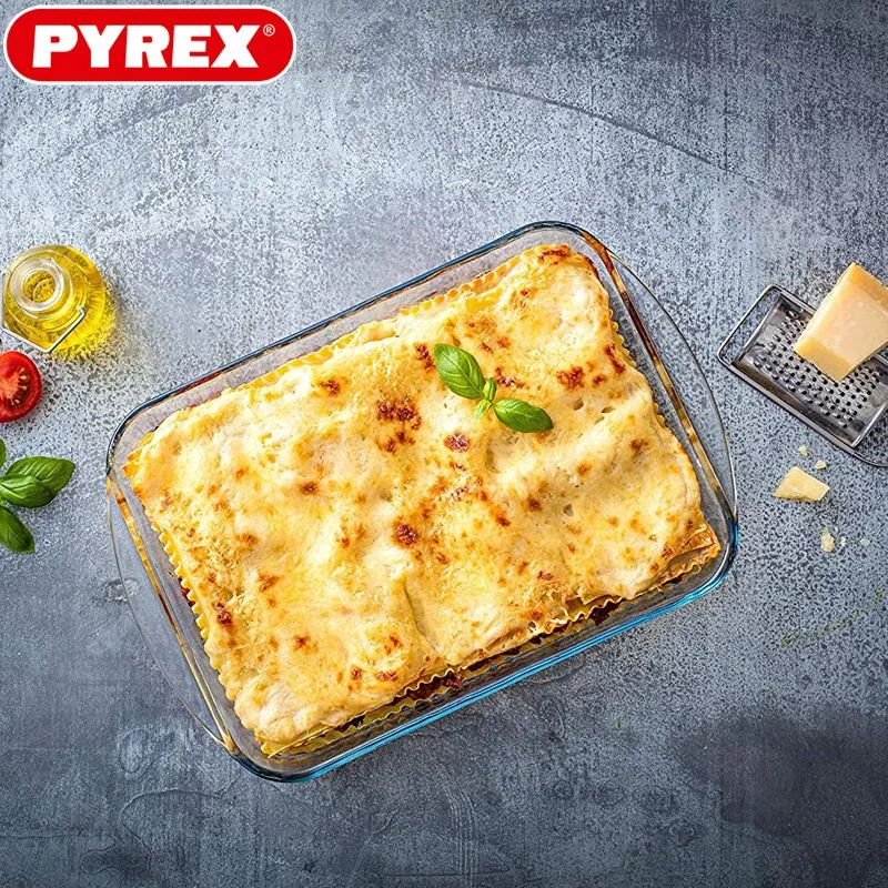 Essentials Teglia Per Lasagna Rettangolare In Vetro Borosilicato