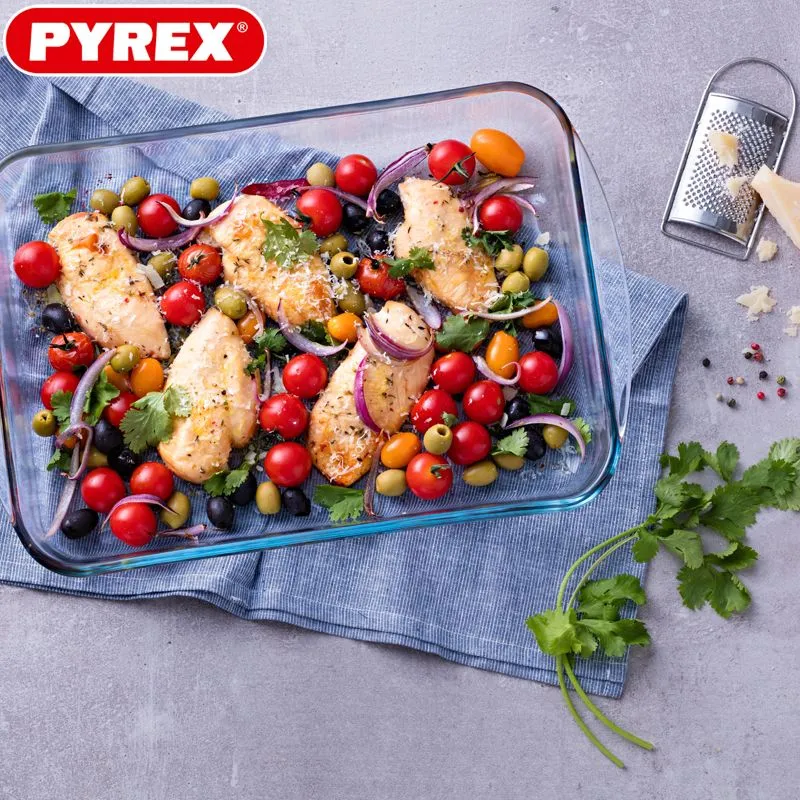 Essentials Teglia Per Lasagna Rettangolare In Vetro Borosilicato