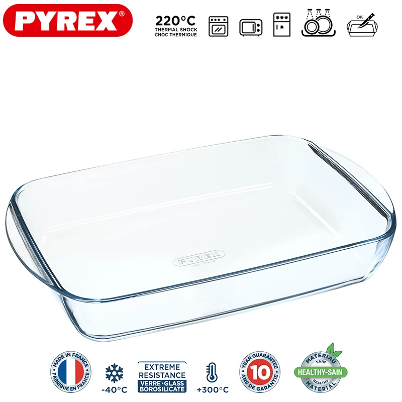 Essentials Teglia Per Lasagna Rettangolare In Vetro Borosilicato