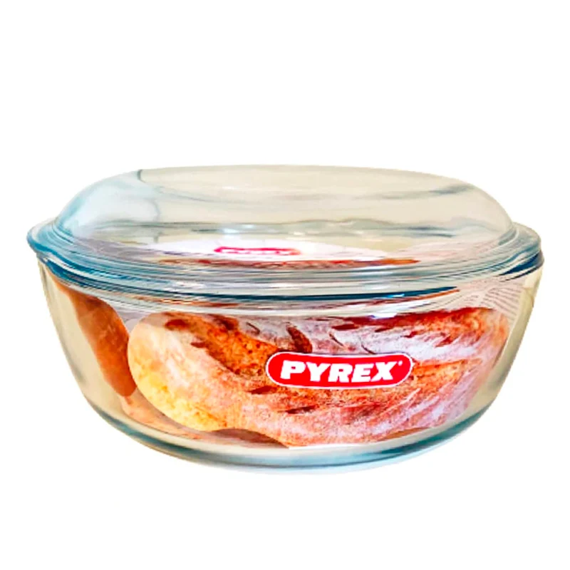 Essentials Casseruola Cuoci Pane Con Coperchio In Vetro Borosilicato