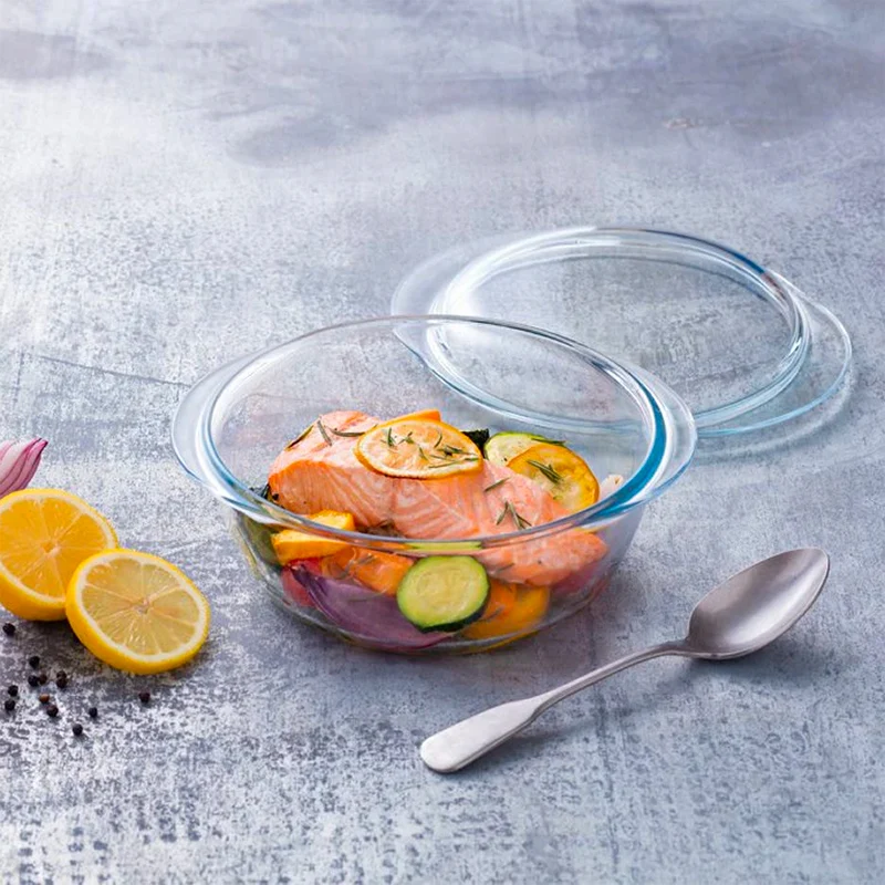 Essential Casseruola Con Coperchio In Vetro Borosilicato