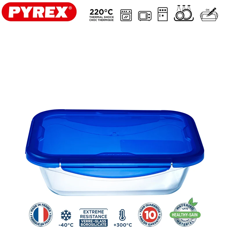 Cook & Go Contenitore Per Alimenti Ermetico Rettangolare In Vetro Borosilicato
