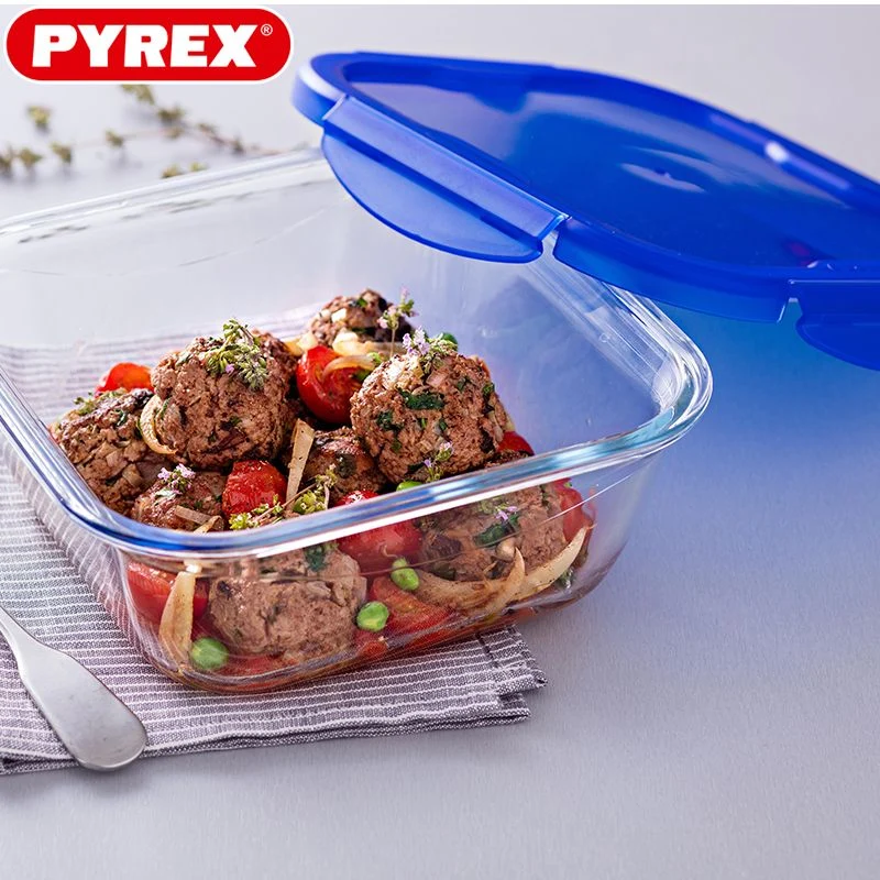 Cook & Go Contenitore Per Alimenti Ermetico Quadrato In Vetro Borosilicato