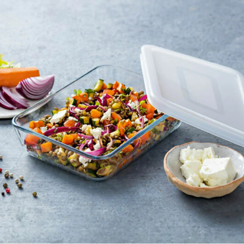 Cook & Freeze Set Contenitori Per Alimenti In Vetro Borosilicato - Set 3 Pz