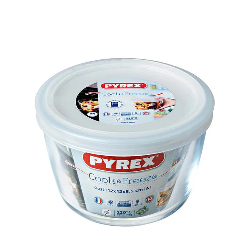 Cook & Freeze Contenitore Per Alimenti Rotondo In Vetro Borosilicato