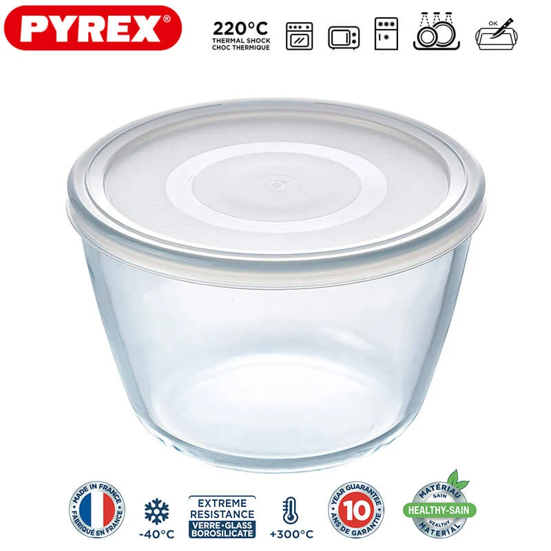Cook & Freeze Contenitore Per Alimenti Rotondo In Vetro Borosilicato