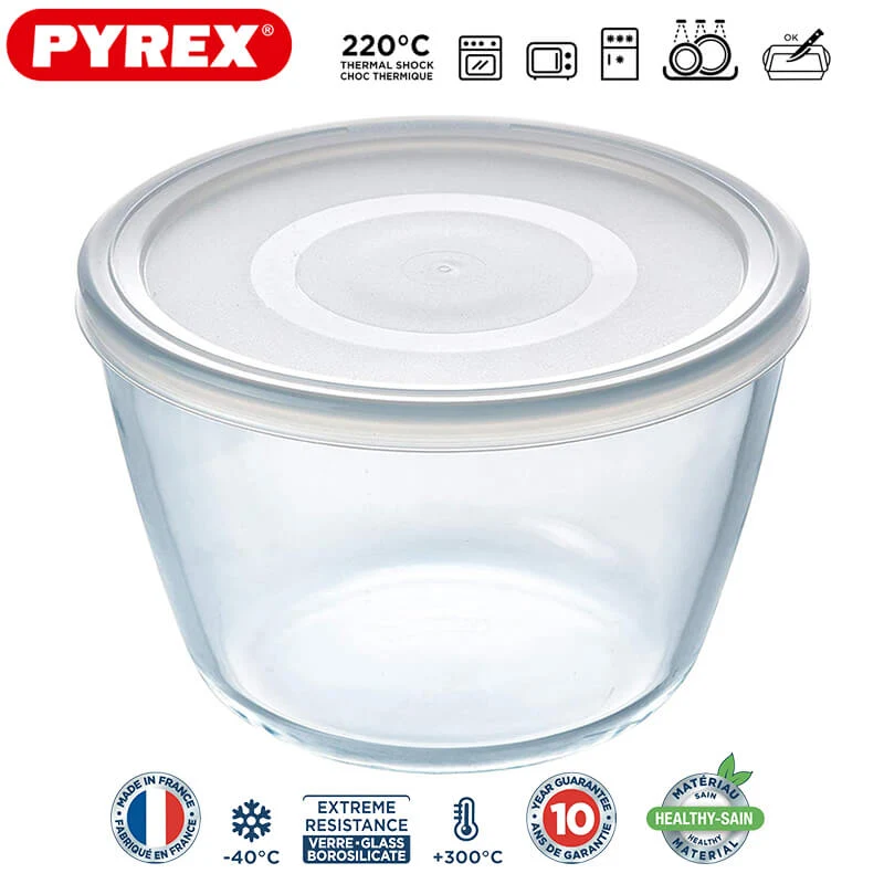 Cook & Freeze Contenitore Per Alimenti Rotondo In Vetro Borosilicato